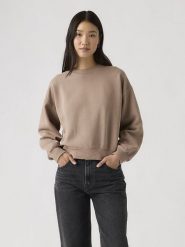 Levi's Bluza w kolorze beżowym rozmiar: XS. Brązowe bluzy sportowe Levi's®, s, bez wzorów, z bawełny, bez kaptura. Za 219.95 zł.