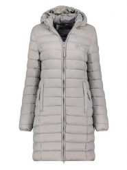 Geographical Norway Płaszcz pikowany "Atikotal" w kolorze szarym rozmiar: L. Szare płaszcze Geographical Norway, l, bez wzorów, bez kaptura. Za 166.10 zł.