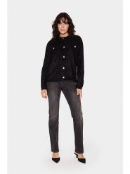 SAINT TROPEZ Kardigan "Isela" w kolorze czarnym rozmiar: S. Czarne kardigany Saint Tropez, s, bez wzorów. Za 178.95 zł.