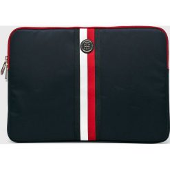 Tommy Hilfiger - Torba na laptopa. Niebieskie torby na laptopa TOMMY HILFIGER, bez wzorów, z materiału. W wyprzedaży za 199.90 zł.