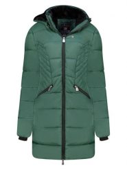 ANAPURNA Płaszcz pikowany "Beeana" w kolorze zielonym rozmiar: L. Zielone płaszcze ANAPURNA, l, bez wzorów, bez kaptura. Za 231.68 zł.