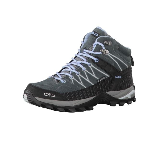 Damskie buty trekkingowe CMP Rigel Waterproof. Szare trekkingi CMP, z materiału. Za 480.00 zł.