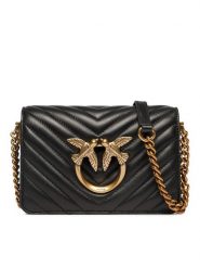 Pinko Torebka Love Click Mini PE 22 PLTT 100067 A0GK Czarny. Czarne listonoszki Pinko, bez wzorów, ze skóry, bez dodatków. Za 1,299.00 zł.