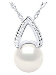 Mitzuko Srebrny naszyjnik z zawieszką - dł. 42 cm rozmiar: onesize. Niebieskie naszyjniki Mitzuko, z kryształem, srebrne. Za 382.99 zł.