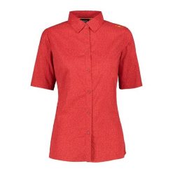 Koszula damska CMP. Czerwone koszule CMP, bez wzorów, sportowe, bez kołnierzyka, bez ramiączek. W wyprzedaży za 223.60 zł.