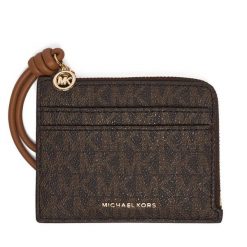 Bilonówka MICHAEL Michael Kors. Brązowe portfele MICHAEL Michael Kors, bez wzorów. Za 339.99 zł.