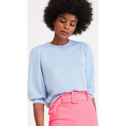 Gładka bluza - Niebieski. Niebieskie bluzy Reserved, l, bez wzorów, bez kaptura. Za 69.99 zł.