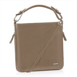 Shopperka skórzana BETLEWSKI TWB-DOL-49 TAUPE. Brązowe shopper bez wzorów, ze skóry, bez dodatków. Za 379.99 zł.