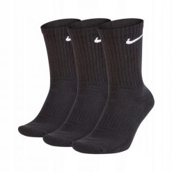 Skarpetki Nike Everyday. Czarne skarpety Nike, bez wzorów. W wyprzedaży za 59.90 zł.