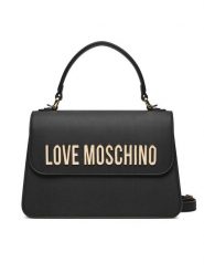 LOVE MOSCHINO Torebka JC4032PP1MKD0000 Czarny. Czarne torebki klasyczne Love Moschino, bez wzorów, ze skóry, bez dodatków. Za 599.99 zł.