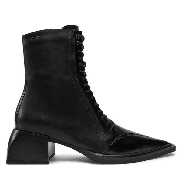 Trzewiki Vagabond Shoemakers. Czarne botki Vagabond Shoemakers, bez wzorów, bez obcasa, na słupku, bez zapięcia. Za 959.99 zł.