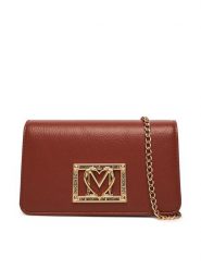 LOVE MOSCHINO Torebka JC5602PP1NLI0312 Brązowy. Brązowe torebki klasyczne Love Moschino, bez wzorów, ze skóry, bez dodatków. Za 659.99 zł.