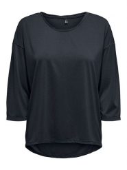 ONLY Bluzka w kolorze granatowym rozmiar: XL. Niebieskie bluzki Only, xl, bez wzorów, bez kołnierzyka, bez ramiączek. Za 84.01 zł.