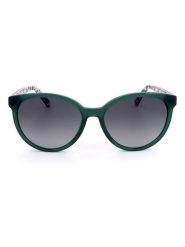 Love Moschino Damskie okulary przeciwsłoneczne w kolorze zielono-granatowym rozmiar: 56. Niebieskie okulary przeciwsłoneczne Love Moschino, bez wzorów, z tworzywa sztucznego. Za 214.95 zł.