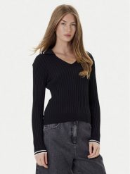 PINKO Sweter Linosa 105418 A2PS Czarny Regular Fit. Czarne swetry Pinko, m, bez wzorów, z syntetyku, bez ramiączek. Za 789.99 zł.