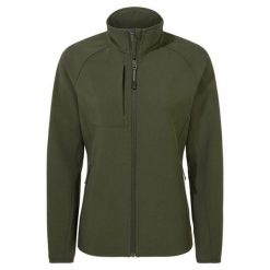 Kurtka Damska Expert Basecamp Soft Shell. Zielone kurtki sportowe Craghoppers, bez wzorów, z softshellu, bez kaptura, trekkingowe. Za 253.99 zł.