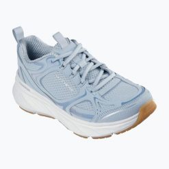 Buty damskie SKECHERS Edgeride Power Flow. Niebieskie obuwie sportowe Skechers, bez zapięcia. Za 269.99 zł.