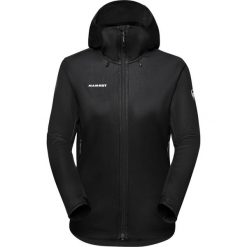 Softshell damski Mammut Ultimate VII SO Hooded Jacket. Czarne kurtki sportowe Mammut, m, bez wzorów, z softshellu, bez kaptura, trekkingowe. Za 1,364.99 zł.