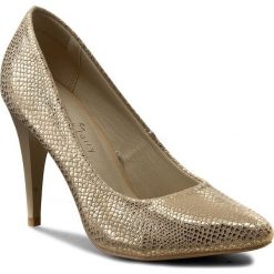 Czółenka i Szpilki JENNY FAIRY W16SS019-11. Czarne szpilki Jenny Fairy, bez wzorów, z materiału, bez obcasa, na szpilce, bez zapięcia. Za 99.99 zł.