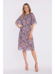 Stylove Sukienka w kolorze fioletowo-jasnoróżowym rozmiar: M. Różowe sukienki Stylove, na co dzień, m, bez wzorów, z tkaniny, bez kołnierzyka, bez ramiączek, midi, proste. Za 205.93 zł.
