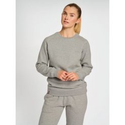 Bluza damska Hummel red Heavy. Szare bluzy Hummel, na wiosnę, s, bez wzorów, z bawełny, bez kaptura. Za 188.80 zł.