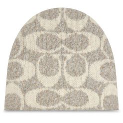 Czapka Coach. Brązowe czapki Coach, bez wzorów. Za 319.99 zł.