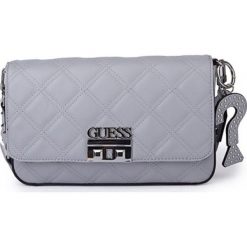 Guess torebka crossbody szara. Szare torebki klasyczne Guess, z aplikacjami, pikowane, bez dodatków. Za 499.00 zł.