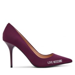 Szpilki LOVE MOSCHINO. Czerwone szpilki Love Moschino, bez wzorów, bez obcasa, na szpilce, bez zapięcia. Za 929.99 zł.