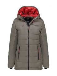 Canadian Peak Płaszcz pikowany "Astaneak" w kolorze khaki rozmiar: S. Brązowe płaszcze Canadian Peak, s, bez wzorów, bez kaptura. Za 221.88 zł.