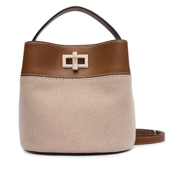 Torebka Furla. Brązowe torebki klasyczne Furla, bez wzorów, bez dodatków. Za 1,089.00 zł.