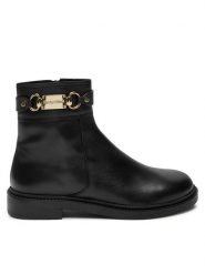 See By Chloé Botki Signature SB43034A Czarny. Czarne botki See By Chloé, bez wzorów, ze skóry, bez obcasa, na płaskiej podeszwie, bez zapięcia. Za 2,499.00 zł.