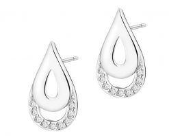 Kolczyki srebrne z cyrkoniami. Szare kolczyki Apart, z cyrkonią, srebrne. Za 119.00 zł.