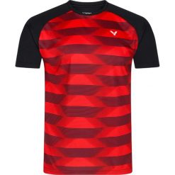Koszulka do tenisa dla dorosłych Victor T-33102 CD. Czarne bluzki Victor, xl, bez wzorów, sportowe, bez kołnierzyka, bez ramiączek. Za 109.99 zł.