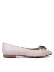 Lasocki Baleriny RST-IRENA-11 Beżowy. Brązowe baleriny Lasocki, bez wzorów, ze skóry, bez obcasa. Za 179.99 zł.