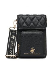 Beverly Hills Polo Club Torebka BHPC-L-007-07 Czarny. Czarne listonoszki Beverly Hills Polo Club, bez wzorów, ze skóry, bez dodatków. Za 79.99 zł.