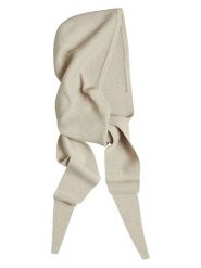 MOSS COPENHAGEN Szal z kapturem w kolorze beżowym rozmiar: onesize. Brązowe szaliki Moss Copenhagen, bez wzorów, z materiału. Za 124.95 zł.