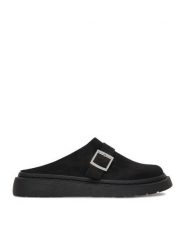 DeeZee Klapki CEO-HY7010-7 Czarny. Czarne klapki DeeZee, bez wzorów, z materiału, bez obcasa. Za 139.99 zł.