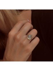 OR Carats Złoty pierścionek z kamieniem szlachetnym rozmiar: 58. Zielone pierścionki OR Carats, z ametystem, złote. Za 869.99 zł.