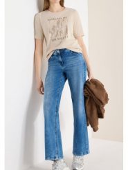 Cecil Koszulka w kolorze beżowym rozmiar: L. Brązowe bluzki Cecil, l, bez wzorów, z bawełny, bez kołnierzyka, bez ramiączek. Za 92.64 zł.