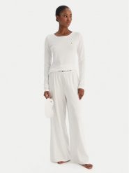 Tommy Hilfiger Piżama UW0UW06157 Écru Regular Fit. Piżamy TOMMY HILFIGER, bez wzorów, z bawełny, bez ramiączek. Za 429.99 zł.