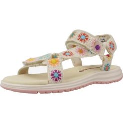 Sandały PABLOSKY 981830P Beżowy. Brązowe sandały PABLOSKY, bez wzorów, z tkaniny, sportowe, bez obcasa, bez zapięcia. Za 130.99 zł.