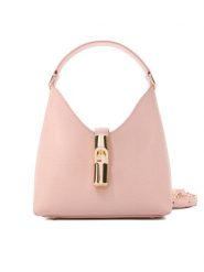 Furla Torebka Iride Mini WE00876 ARE000 KH 4355S Różowy. Czerwone torebki klasyczne Furla, bez wzorów, ze skóry, bez dodatków. Za 1,109.00 zł.