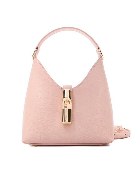 Furla Torebka Iride Mini WE00876 ARE000 KH 4355S Różowy. Czerwone torebki klasyczne Furla, bez wzorów, ze skóry, bez dodatków. Za 1,019.00 zł.