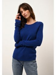 Just Cashmere Kaszmirowy sweter "Joyce" w kolorze niebieskim rozmiar: S. Niebieskie swetry Just Cashmere, s, bez wzorów, z kaszmiru, bez ramiączek. Za 262.91 zł.
