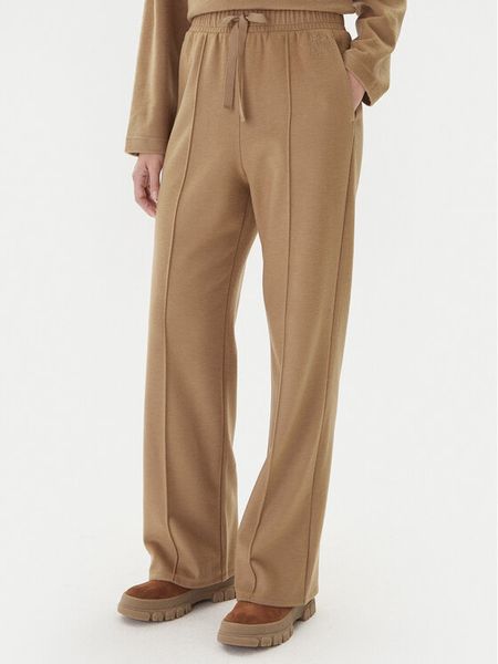 Weekend Max Mara Spodnie dzianinowe Sponda 2525786022 Beżowy Straight Fit. Brązowe spodnie materiałowe Weekend Max Mara, m, bez wzorów, z dzianiny. Za 879.99 zł.