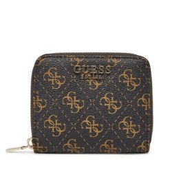 Mały Portfel Damski Guess. Brązowe portfele Guess, z aplikacjami. Za 249.99 zł.