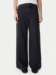 Weekend Max Mara Jeansy Vega 2615181041 Czarny Wide Leg. Czarne jeansy Weekend Max Mara, bez wzorów. Za 839.99 zł.