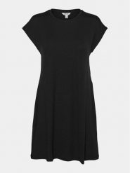 Vero Moda Sukienka codzienna Ava 10304703 Czarny Loose Fit. Czarne sukienki Vero Moda, na co dzień, xs, bez wzorów, z lyocellu, bez kołnierzyka, bez ramiączek, proste. Za 59.99 zł.