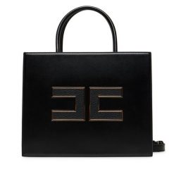 Torebka Elisabetta Franchi. Czarne torebki klasyczne Elisabetta Franchi, bez wzorów, bez dodatków. Za 1,819.00 zł.