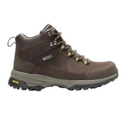 Damskie skórzane buty trekkingowe Burrell. Brązowe trekkingi Regatta, z materiału, trekkingowe. Za 794.00 zł.